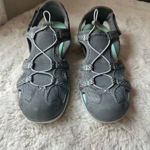 Dr. Scholl's Charcoal and Aqua Athletic Shoes